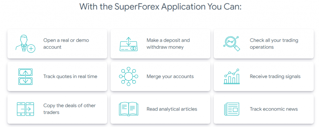 SuperForex: Mobile App 2